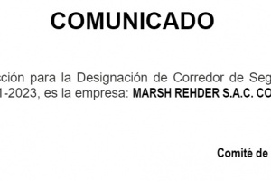 COMUNICADO – MARSH REHDER S.A.C.
